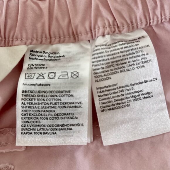 H&M Kids Pink Jogger Pants, - Picture 7 of 7